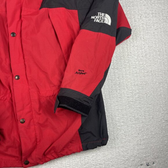 VTG The North Face Gore Activent Hooded Jacket Men M Retro Fire Red & Black Read - Picture 5 of 16